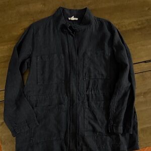 Eileen Fisher Dark Gray Tunic Top